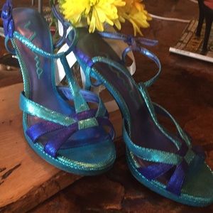 Nina platform strappy heels